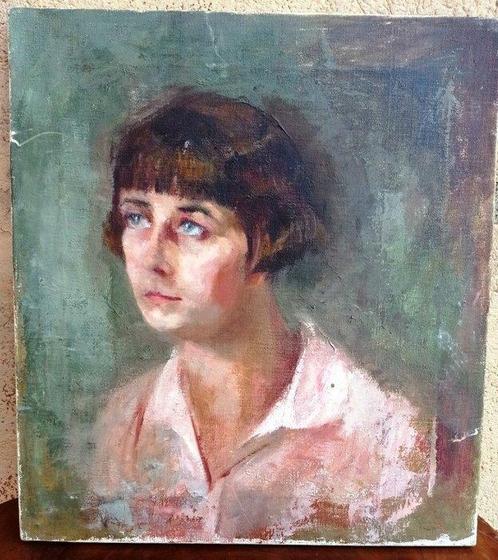 Italiaanse school (XX) - Ritratto, Antiek en Kunst, Kunst | Schilderijen | Klassiek