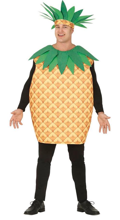 Ananas Kostuum Oranje L, Kleding | Heren, Carnavalskleding en Feestkleding, Nieuw, Verzenden