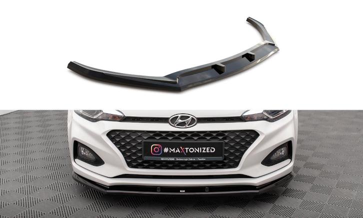 Voorspoiler V.1 Hyundai I20 FL 2018 - 2020 Maxton Glans, Auto-onderdelen, Carrosserie en Plaatwerk, Ophalen of Verzenden