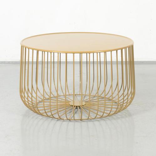 Bijzettafel Tidaholm, goud, 38 x 60 cm ø, Zakelijke goederen, Kantoor en Winkelinrichting | Kantoormeubilair en Inrichting, Ophalen of Verzenden