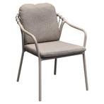 Sandora dining tuinstoel aluminium latte stapelbaar, Tuin en Terras, Tuinstoelen, Ophalen of Verzenden, Nieuw