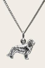 Zilveren King Charles spaniel ketting hanger - groot, Verzenden, Nieuw