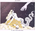 Spotprent over het goud van de gezonken Lutine (lijst optie), Verzenden