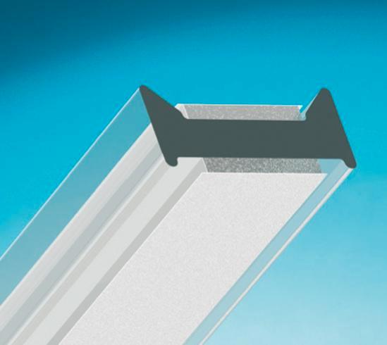 Verbindingsprofiel kopwand-Gehard glas dik 12mm of gelaagd g, Doe-het-zelf en Verbouw, Glas en Ramen, Nieuw, Ophalen of Verzenden