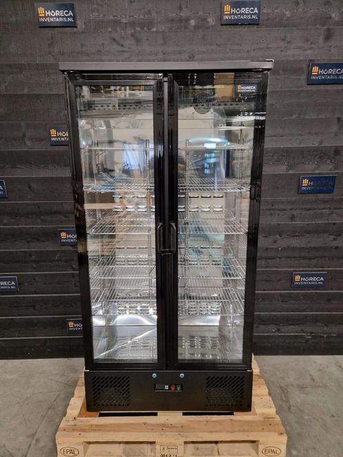 Maxima koelkast | dubbeldeurs glasdeur koeling | zwart | 538, Zakelijke goederen, Horeca | Keukenapparatuur, Nieuw zonder verpakking