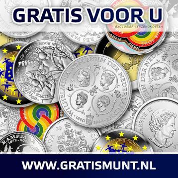 GRATIS voor U!  Een officiële herdenkingsmunt! Op=Op!