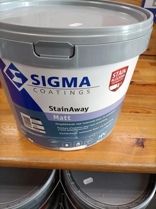 Sigma Stainaway (Isotex) Matt - 10 liter, Doe-het-zelf en Verbouw, Verf, Beits en Lak, Nieuw, Verzenden