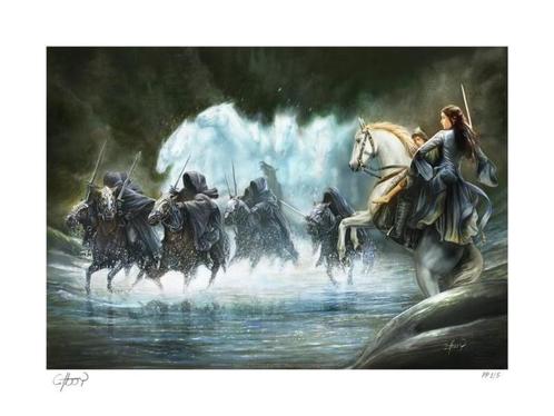 Lord of the Rings Art Print Flight to the Ford 61 x 46 cm, Verzamelen, Lord of the Rings, Nieuw, Ophalen of Verzenden