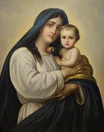 Europäische Schule (XIX-XX), nach Defregger - Madonna mit, Antiek en Kunst