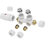 Riko Set Theromstatisch Onderblok Haaks Links/Rechts Glans, Doe-het-zelf en Verbouw, Verwarming en Radiatoren, Ophalen of Verzenden