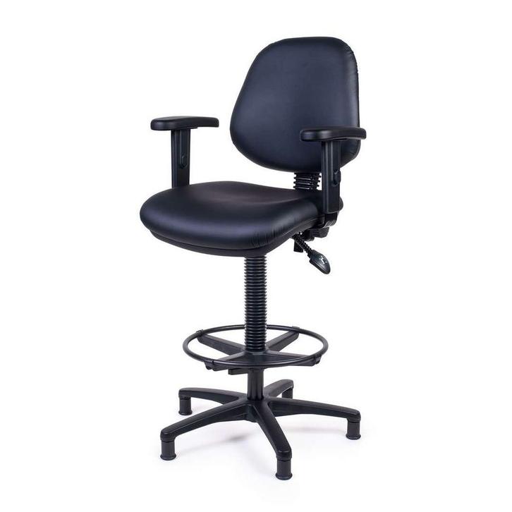 Stuurstoel Waal met kunststof voet en zwart vinyl bekleding, Watersport en Boten, Accessoires en Onderhoud, Interieur en Kussens