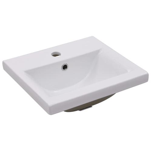 Wastafel Inbouw Wit - Topdeal! OP=OP - Badkamer Upgrade, Huis en Inrichting, Badkamer | Badkamermeubels, 25 tot 50 cm, Nieuw, Wasbak of Wastafel