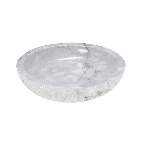 Waskom Forzalaqua Verona XL Carrara Rond Gepolijst 50X12X cm, Doe-het-zelf en Verbouw, Sanitair, Overige typen, Nieuw, Ophalen of Verzenden