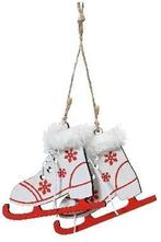 Hanger Houten Schaatsen Wit 8 cm per stuk, Ophalen of Verzenden, Nieuw