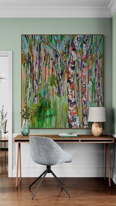 Romi Gianna - Dream Among the Birches - XXL NO RESERVE, Antiek en Kunst, Kunst | Schilderijen | Modern