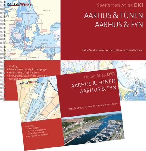 Zeekaart Atlas DK1: Aarhus und Fünen, Watersport en Boten, Navigatiemiddelen en Scheepselektronica, Ophalen of Verzenden