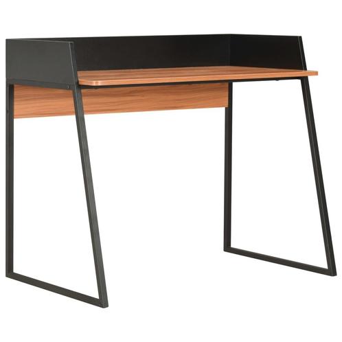 vidaXL Bureau 90x60x88 cm zwart en bruin, Huis en Inrichting, Bureaus, Nieuw, Verzenden