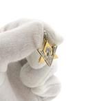18 Krt. Davidster Vredesduif hanger met diamant | 0,095 ct., Ophalen of Verzenden, Gebruikt, Goud, Overige merken