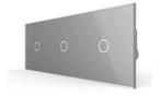 Livolo | Grijs | touch | Dimmer Schakelaar – 3 Lichtknoppen, Ophalen of Verzenden, Nieuw, Schakelaar