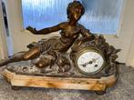 Pendule - Antiek - Verguld messing - 1850-1900, Antiek en Kunst, Antiek | Klokken
