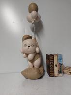Beeld, beer met ballonnen - 47 cm - polyresin
