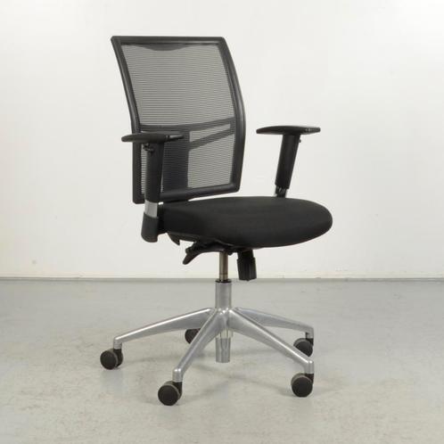 Bureaustoel CS Airtop - Zwart - Mesh rugleuning - 1D, Zakelijke goederen, Kantoor en Winkelinrichting | Kantoormeubilair en Inrichting