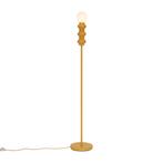 Retro vloerlamp okergeel met mat glas - Fedde, Nieuw, Overige materialen, Retro, 150 tot 200 cm