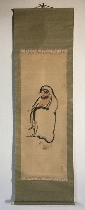 Daruma / Japanese Vintage Hanging Scroll KAKEJIKU / Silk /, Antiek en Kunst, Antiek | Overige Antiek