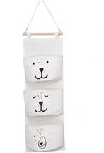 Wand- of deur organizer met beertjes gezicht en 3 opbergvakk, Verzenden, Nieuw, Overige typen