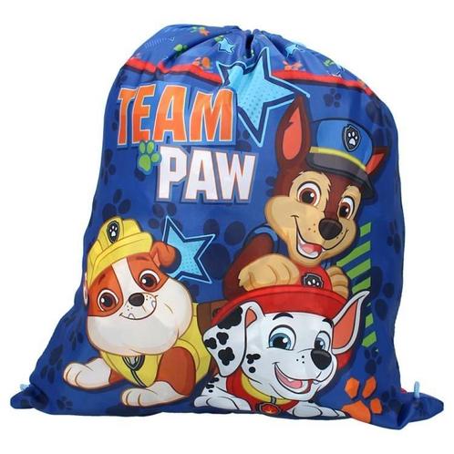 Trekkoordtas Paw Patrol - Team Paw - Blauw - 42x36cm NIEUW, Sieraden, Tassen en Uiterlijk, Tassen | Rugtassen, Nieuw, Ophalen of Verzenden