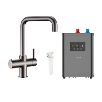 Kokend water kraan | Gun metal | Zwart | 3-1| KWK3-1VGM-3PAK beschikbaar voor biedingen