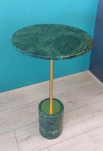 Groen Marmer Gouden - Bijzettafel - Metaal