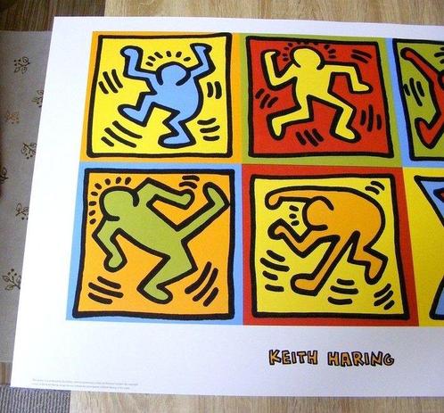 Keith Haring - Six Dancing People - Jaren 1990, Antiek en Kunst, Kunst | Designobjecten