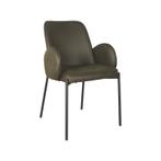 LABEL51 - Eetkamerstoel Jari - Army Microvezel, Huis en Inrichting, Stoelen, Nieuw, Industrieel, Twee, Stof