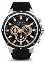 VNDX Young Rebel Big Brother Silver Black LS33049-01 horloge, Sieraden, Tassen en Uiterlijk, Overige merken, Staal, Verzenden