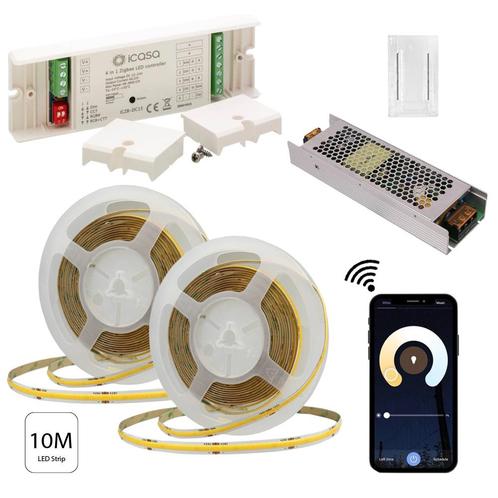 Smart COB LED Strip 10mm 512SMDs 10 meter 24V 12 watt p/m, Huis en Inrichting, Lampen | Overige, Ophalen of Verzenden