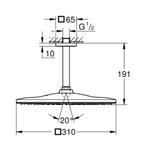 Regendoucheset Grohe Rainshower Mono Cube 31 cm met, Ophalen of Verzenden, Nieuw