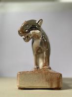 sculptuur, Jeune Tigre en chasse - 19 cm - Keramiek - 1920, Antiek en Kunst