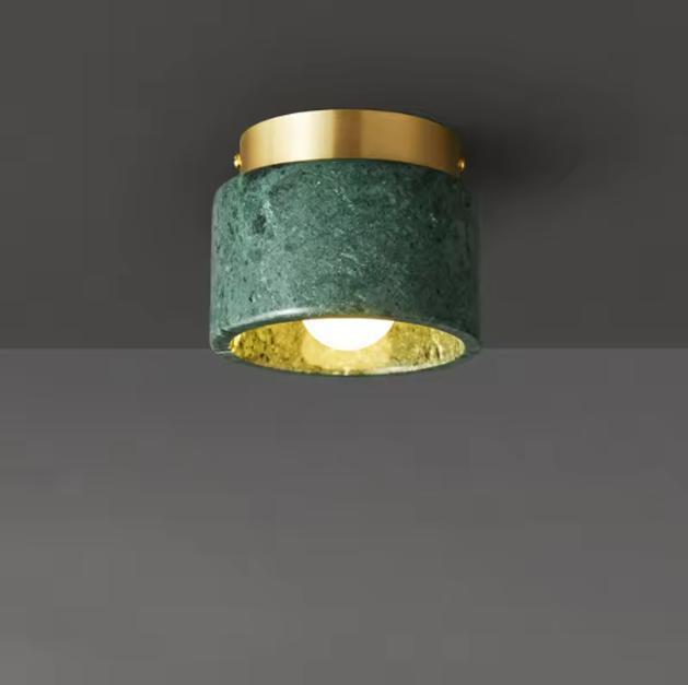 Ronde Stenen LED Plafondlamp – Industrieel Vintage Design, Huis en Inrichting, Lampen | Spots, Nieuw, Verzenden