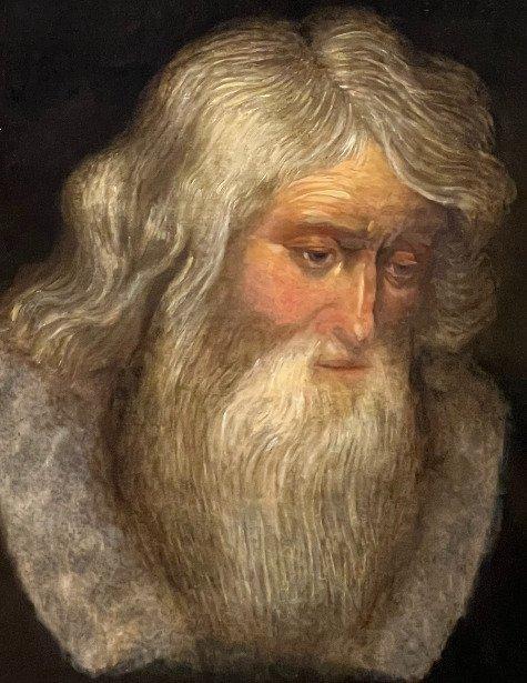 Ecole Flamande, (XVIII-XIX) - Portrait d’un vieil homme, Antiek en Kunst, Kunst | Schilderijen | Klassiek