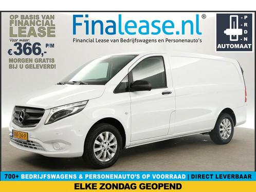 Mercedes-Benz Vito 114 CDI Lang AUT Airco Cam Trekh €366pm, Auto's, Bestelauto's, Lease, Automaat, Diesel, Mercedes-Benz, Wit
