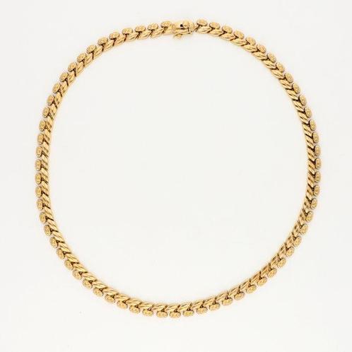 Ketting - 18 karaat Geel goud, Sieraden, Tassen en Uiterlijk, Antieke sieraden