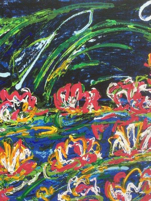 Mario Schifano (1934-1998) - Ninfee, Antiek en Kunst, Antiek | Overige Antiek