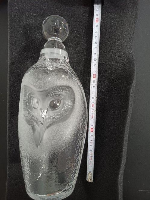 Målerås - Mats Jonasson - Karaf - owl - Kristal - Karaf, Antiek en Kunst, Antiek | Glas en Kristal