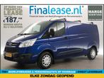 Ford Transit Custom 290 2.2 TDCI L2H1 Marge Airco €187pm, Blauw, Nieuw, Ford, Lease