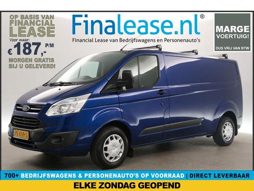 Ford Transit Custom 290 2.2 TDCI L2H1 Marge Airco €187pm, Auto's, Bestelauto's, Lease, Handgeschakeld, Diesel, Ford, Blauw, Verzenden