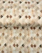 Tricot/Jersey Ruiten Naturel, Hobby en Vrije tijd, Stoffen en Lappen, Nieuw, Overige kleuren