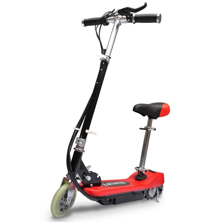 vidaXL Step elektrisch met zitje 120 W rood, Fietsen en Brommers, Steps, Nieuw, Verzenden