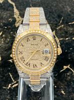 Rolex Datejust 41 - Roman -New  126303 - Iced Out - Diamonds, Rolex, Polshorloge, Nieuw, Goud