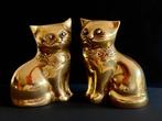 Caravell Design - Brass cat couple (H12cm) - Beeldje -